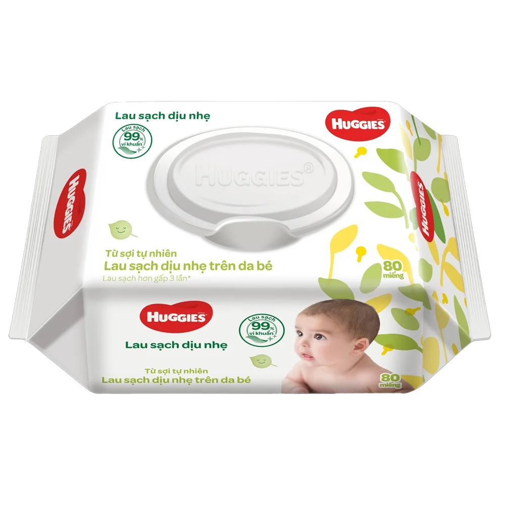 Khăn ướt Huggies 80 miếng dùng cho bé