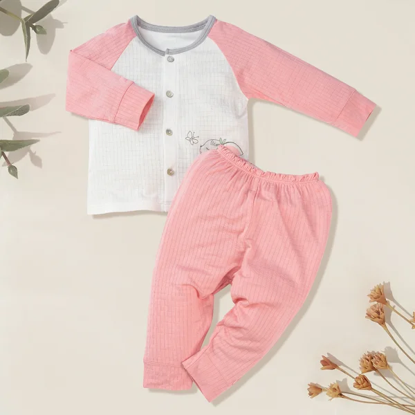 Bộ sơ sinh tính năng dài Chống muỗi Animo (0-24M, Hồng)