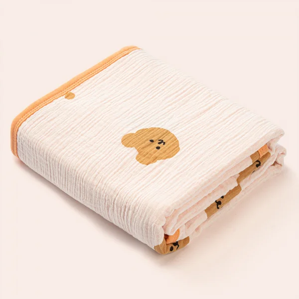 Chăn xô nhăn 2 lớp cao cấp cho bé Animo B2207_NK008 (75x100 cm)