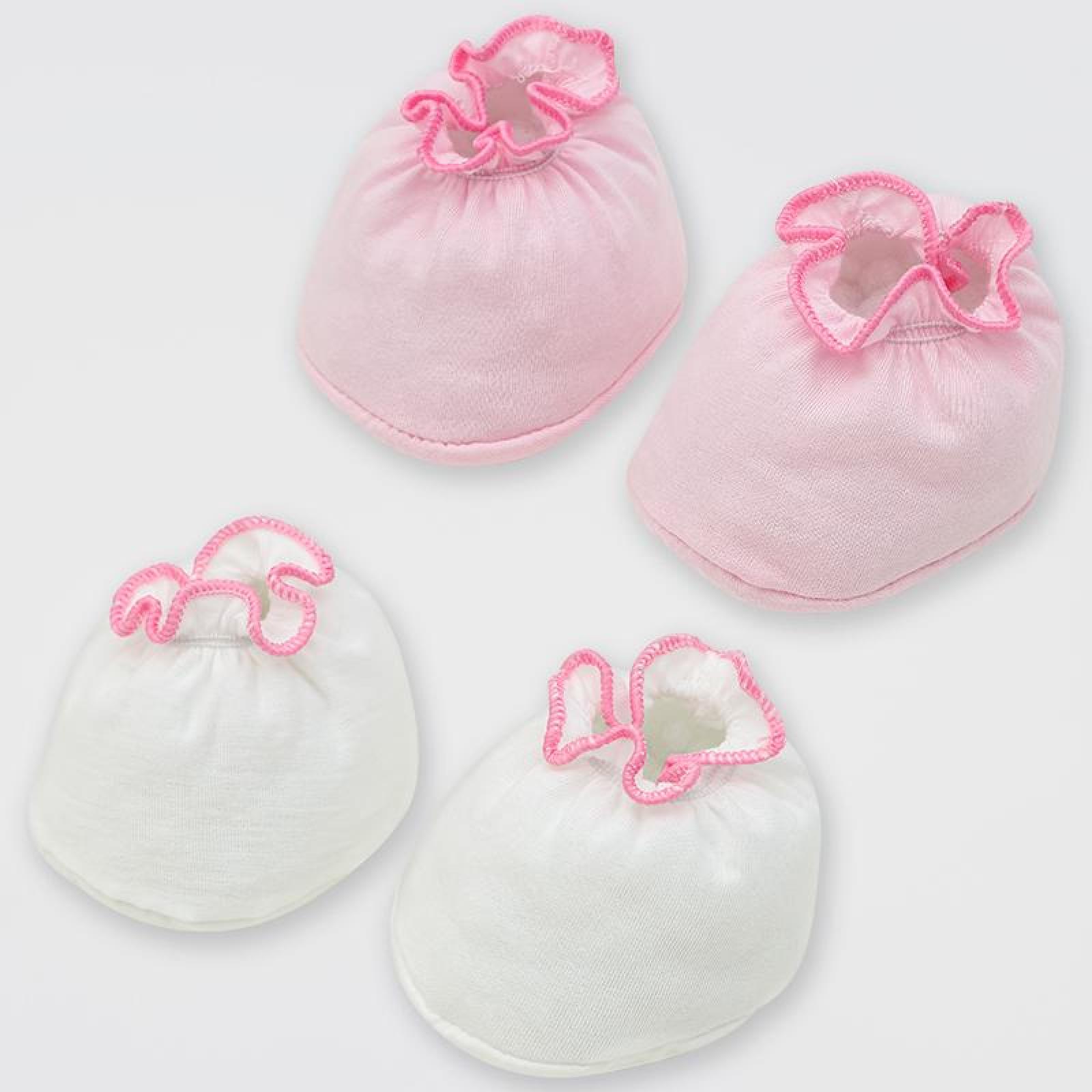 Set 2 đôi bao chân thun bé gái IQ Baby cotton